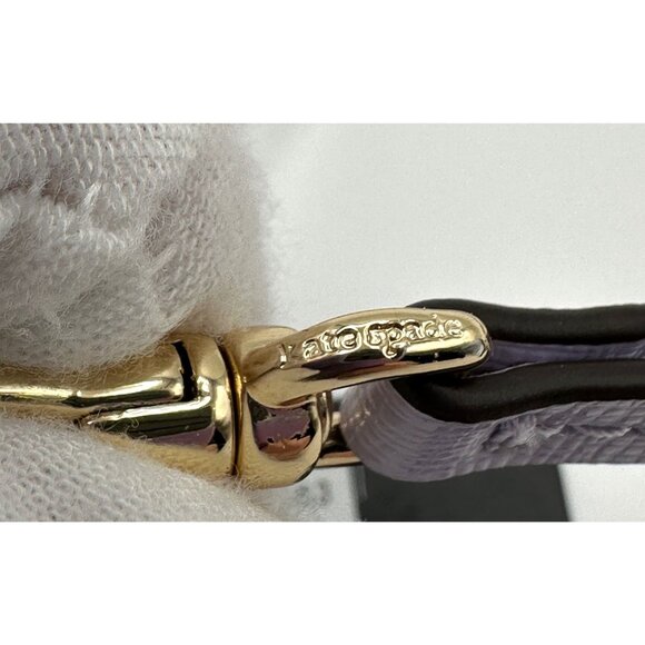 Kate Spade KI663 Devin Coin Card Case Wristlet Lavender Cream Saffiano Leather - Picture 11 of 15